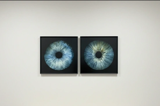 Macro-fotografie van irissen – Modern ingelijst